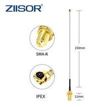 위성안테나 지상파 안태나 차량용 수신기 LoRa 868 MHz 안테나 옴니 868 M Lorawan 안테나 통신 안테나 SMA, 05 SMA-K to IPEX cable