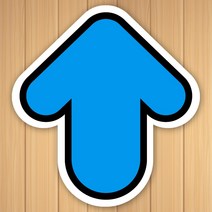 꾸디자인 사회적 안전한 거리두기 교회 공공기관 복지관 전시회 생활속 바닥 신발 발바닥 화살표 안내 스티커, 24.프리미엄 하늘화살표-5개