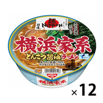 일본 라면 컵누들 닛신 NIPPON 요코하마 돈코츠 간장 라멘 12팩, 1개