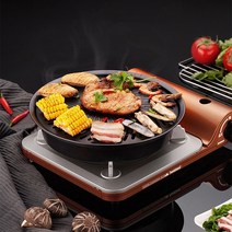 초벌기 그릴 고기 생선 굽는 기계 라운드 바베큐 플레이트 어 바베큐 철판 탄 지방 없음 가정용 야외 피크닉 무연 바베큐 팬 바베큐 도구