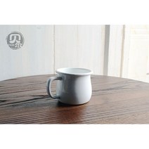 감성 법랑 주전자 인덕션 보온보냉 미니 술 물 도자기 차 커피 주전자 티포트 인테리어 소품, 포근한 흰색 배불뚝이 컵, 1L 이하