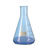 화학반응 실험실 유리 삼각 비이커 눈금 액체시료 중고등 플라스크 교육용 과학수업, 25ml