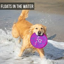 강아지원반 하이퍼 애완 동물 flippy flopper dog frisbee 인터랙티브 개 장난감 (비행 디스크 개 가져 오기 장난감 앰프 떠 다니는 야외 개 장난감) 개 밧줄