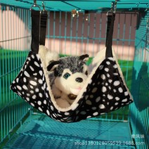 고양이 해먹 고양이 침낭 애완 동물 케이지 해먹 고양이 둥지 소파 개 매트리스 애완 동물 용품, 작은 크기, 35*35CM, 흑백 도트무늬