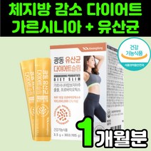 가르시니아 유산균 뱃살 다이어트 가르시아나 체지방 감소 종아리 먹으면서 칼로리 커트 탄수화물 분해 직장인 커팅제 제거 프로바이오틱스 엄마 남자 늘어진 뱃살 여름 내장 복부 지방, 105g, 1개