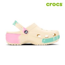 크록스 클래식 플랫폼 옴브레 클로그 여성샌들 208278-1FR