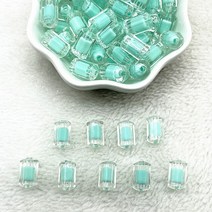 아크릴원통 30pcs 12x7mm 매트투명도AB 색상 아크릴 실린더 비즈 쥬얼리에 대 한 스페이서 DIY 액세서리 만, 12 44