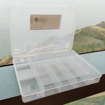 투명 아기 보석함 뱃지 보관 머리끈 정리함 보관함 보물 상자 어린이 주얼리함 유아 보물함 악세사리 파츠통 피어싱 틴박스 악세서리함 여행용 케이스 반지 비즈 헤어핀 칸막이 15칸