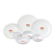 [코렐] 루즈트리오 3인 홈세트 17p + 유리 머그잔 2p (랜덤), 상세 설명 참조