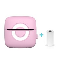 스마트폰사진인화기 휴대폰 사진출력 C20 HD 핸즈프리 열전사 미니 휴대용 프린터 다기능 스티커 라벨링, 11 C13 Pink with 1Roll