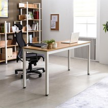 아트박스/티에스퍼니처 TS-04 LPM 책상 1800x800 철제책상 컴퓨터책상, 블랙프레임/화이트