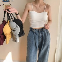 셀러허브 패션 [] 여자 여름 크로스꼬임 슬림캡 바다패션 이너 나시