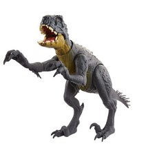 Jurassic World Toys 슬래시 앤 배틀 스콜피오스 렉스 액션 & 사운드 공룡 피규어 캠프 백악기 움직일 수 있는 관절 및 테일 휩 동작 포효 사운드 만 4세 이상, Figure Camp, SIOC/FFP