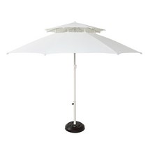 대양파라솔 2단 8각 FRP 파라솔 지름 2700mm, 아이보리, 1개