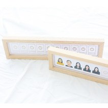 증명사진액자 10년액자 원목 우드 성장앨범 기념일 선물, 네츄럴원목