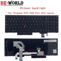 고품질SP 스페인어 Lenovo Thinkpad T570 P51S T580 P52S 01ER551 01ER592 01HX229 01HX269 01EN938 01ER51, 01 Without Backlit, 한개옵션1, 한개옵션2