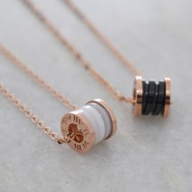 14k 18k 미니 원통 로마숫자 목걸이 - M11691RLJ(화이트) M11690RLJ (알비노)