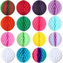 (파티 허니컴볼20cm)꽃볼 페이퍼벌룬 페이퍼휠 파티장식, 핑크앤블루