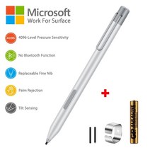 스타일러스 펜 MICROSOFT SURFACE PRO 7 6 GO BOOK 3 노트북 스튜디오 스마트 터치 HP ENVY X360 ASUS 용 추가 펜촉 포함, 1pc|CHINA