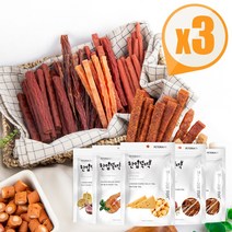 한입뚝딱 프리미엄 강아지 애견 져키간식 모음 x3, 13.져키 체다치즈볼 140g x3개