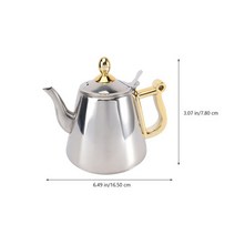 은주전자 1.2L 스테인레스 스틸 찻주전자 스토브 인덕션 쿠커 물 포트 인퓨저 차, 01 은