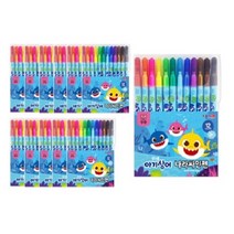 핑크퐁 아기상어 나라 사인펜, 12색, 12개