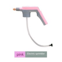 전기 충전 압력 노즐 꽃 물뿌리기 가정용 미니 스프레이 정원 물을 수, 08 Pink blow head