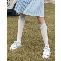 헤지스골프 BRITISH CLASSIC 블록 라인 포인트 파일 니삭스, 화이트