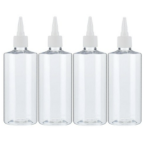 병도매닷컴 투명 뾰족 흰색마개 공병 AC300, 300ml, 8개입