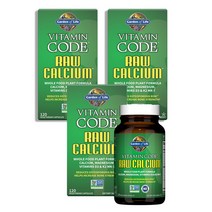 가든오브라이프 비타민 코드 로우 칼슘 120베지캡슐 3병 Garden of Life Vitamin Code Raw Calcium 120vc