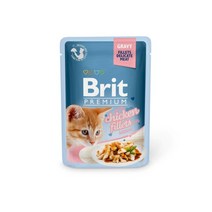 브리트 캣 프리미엄 파우치 습식사료 그레이비, 120개, 85g, 치킨 키튼