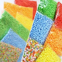 ts11017 반제품 컬러 스티로폼공(1호/2호), 2호 노랑, 노랑