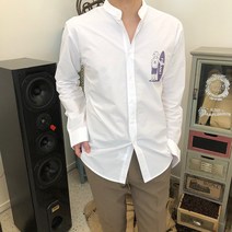 애프터제이 차이나 카라 포인트 셔츠
