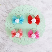 강아지고무줄 애견고무줄, 1개, A12큐티고무줄파랑