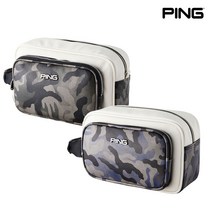 2022년 핑 남성 3단 골프 파우치 카모 파우치백 골프공가방 손가방, 블랙