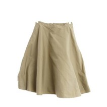 유니클로 브라운 면혼방 에이라인스커트 여자 4692