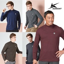 [코몽트] 남성 스트라이프 에어 반목 티셔츠 (카키)