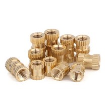 10/20/50PCS M3 M4 M5 M6 M8 황동 인서트 너트 사출 성형 구리 임베디드 널링 나사 삽입, 06 M3X5X10-50pcs