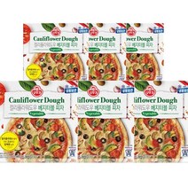 베지터블 컬리플라워도우 피자 아이들 간식 405g, 6개