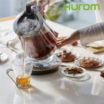 휴롬 티메이커 티마스터 차 중탕기 약탕기 전기 보온 유리 티팟 티포트, 1.4L