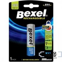 벡셀 리튬이온 18650 충전용 건전지 (3.7V 3000mAh) 고용량 (보호회로내장)