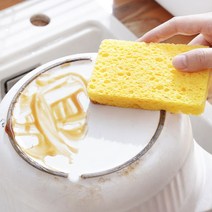토솔 천연수세미 주방 설거지 천연 목재 펄프 면 스폰지, [19] 베이지 목재 펄프 면