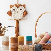 기타 바보사랑[익스트리모]Modern MACRAME 순면 콘사실 4mm 16color CH1635696, 베이비핑크/마크라메실