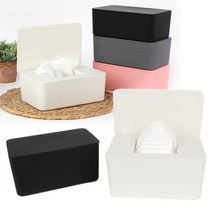 빅사이즈 모던감성 심플 물티슈 케이스 보관함 마스크 대형, 물티슈케이스-블랙