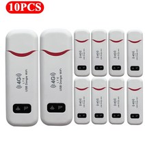 유심 라우터 이동식 와이파이 인터넷 에그 데이터 차량용 1-20pcs 4g lte 무선 usb 동글 모바일 광대역 150mbps 모뎀 스틱 sim 카드 무선 usb 모뎀 스틱, 2-150Mbps 10개
