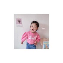 비비드키즈 라고 바비맨투맨티셔츠 - 핑크