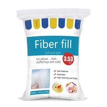 BUTUZE 폴리에스터 섬유 프리미엄 충전재 고탄성 충전 작은 인형 부분 베개 이불 DIY 100g3.5온스 재활용 가능