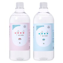 이공이공 면도기 세정액 1L + 1L 묶음 면도날 세척 관리용품, 후레쉬플라워, + 블루마린