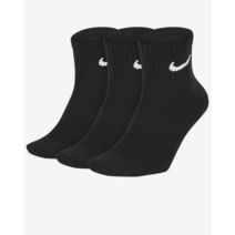 [K235571][나이키공식] 나이키 NIKE 에브리데이 라이트웨이트 트레이닝 앵클 삭스 스포츠 양말(3켤레) SX7677_010EG_235571 온라인 정품 판매점 국내직송, M (240-270)