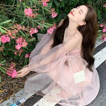 휴양지 오간자 원피스 바캉스 여름 제주 스냅 촬영